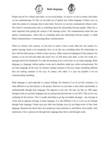 Kutatási anyagok 'Body Language', 1.                