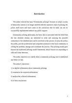 Kutatási anyagok 'Community Policing', 3.                
