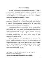 Kutatási anyagok 'Community Policing', 4.                