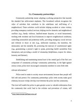 Kutatási anyagok 'Community Policing', 8.                