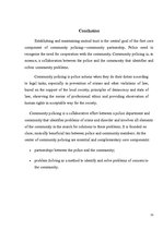 Kutatási anyagok 'Community Policing', 15.                