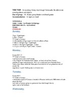 Összefoglalók, jegyzetek 'An Exciting Sixteen Day Trip Through Venezuela', 1.                