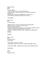 Összefoglalók, jegyzetek 'An Exciting Sixteen Day Trip Through Venezuela', 2.                