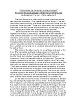 Esszék 'Consider the Parts Played by the Friar and the Nurse Particularly in the Light o', 1.                