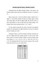 Kutatási anyagok 'Binary Number System', 4.                