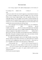 Minták 'Motivation Latter for Study Abroad', 1.                