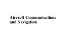 Prezentációk 'Aircraft Communications and Navigation', 1.                