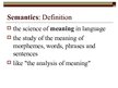 Prezentációk 'Pragmatics and Semantics. Linguistic. English', 25.                