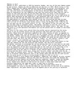 Esszék 'Mother to Son by Langston Hughes', 1.                