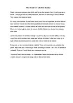 Esszék 'What Should I Do to Be More Healthy?', 1.                