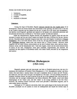 Kutatási anyagok 'The Elizabethan Age in English Literature: Marlowe, Ben Jonson and Shakespeare', 3.                