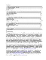 Összefoglalók, jegyzetek 'Tax Survey in the UK', 1.                