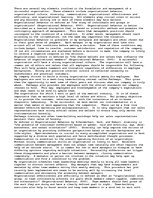 Esszék 'Elements for Organizational Success', 1.                