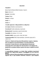 Összefoglalók, jegyzetek 'Óraterv', 1.                