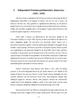 Kutatási anyagok 'Estonia's Place in the World Economy from 1920 to 1940', 9.                