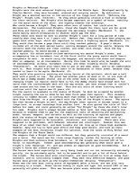 Esszék 'Knights in Medieval Europe', 3.                