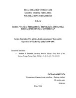 Esszék 'Hanrieders USA Politics "Double Containment" thesis and its Expressions in USA F', 1.                