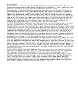 Esszék 'A biography or the author Arthur Miller', 1.                