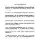 Esszék 'Career Opportunities in Latvia', 1.                