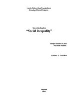 Kutatási anyagok 'Social Inequality', 1.                