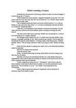 Kutatási anyagok 'Global Warming', 1.                