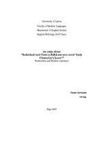 Esszék 'Individual and Class in D.H.Lawrence Novel "Lady Chatterley’s Lover"', 1.