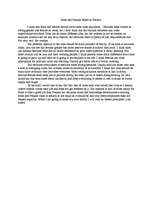 Esszék 'Male and Female Roles in Society', 1.                