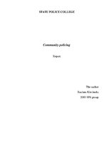 Kutatási anyagok 'Community Policing', 1.                