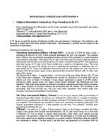 Összefoglalók, jegyzetek 'International Criminal Law', 1.                