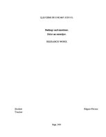 Kutatási anyagok 'Feeling and Emotions', 1.                
