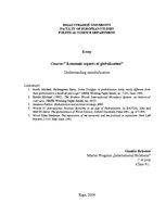 Esszék 'Understanding Mundialisation', 1.                