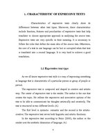 Kutatási anyagok 'Peculiarities of Translating Expressive Texts', 4.                