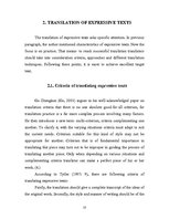 Kutatási anyagok 'Peculiarities of Translating Expressive Texts', 10.                