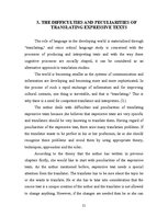 Kutatási anyagok 'Peculiarities of Translating Expressive Texts', 21.                