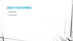 Prezentációk 'Sources of Funding and Income Generation for Business and Services Industries: F', 12.                