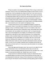 Esszék 'The Talent of the Writer', 1.                