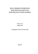 Kutatási anyagok 'Living Green: 3 R’s to Save the World', 1.                