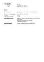 Minták 'Curriculum Vitae', 2.                