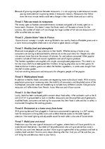 Összefoglalók, jegyzetek 'Trends in Restaurant Industry', 1.                