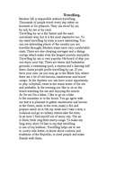 Esszék 'Travelling', 1.                