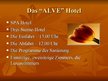 Prezentációk 'Das "ALVE" Hotel', 2.                