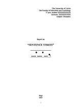 Összefoglalók, jegyzetek 'Sentence Stress', 1.                