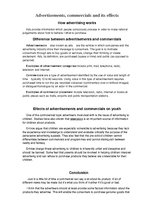 Összefoglalók, jegyzetek 'Advertisements and Commercials', 1.                