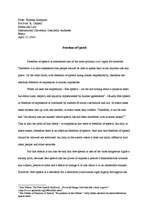 Esszék 'Freedom of Speech', 1.                