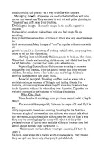 Esszék 'Kids and Smoking', 2.                