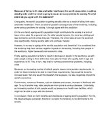 Esszék 'Ageing Population', 1.                