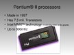 Prezentációk 'Pentium Processors', 4.                
