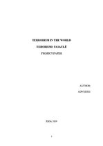 Kutatási anyagok 'Terorism in the World', 1.                