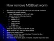 Prezentációk 'MSBlast Worm', 9.                