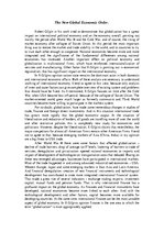 Esszék 'The New Global Economic Order', 1.                